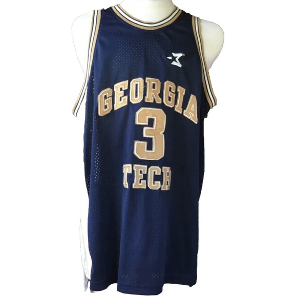 Strarbury Georgia Tech Stephon Marbury Stitched Jersey Size Large - Picture 3 of 7